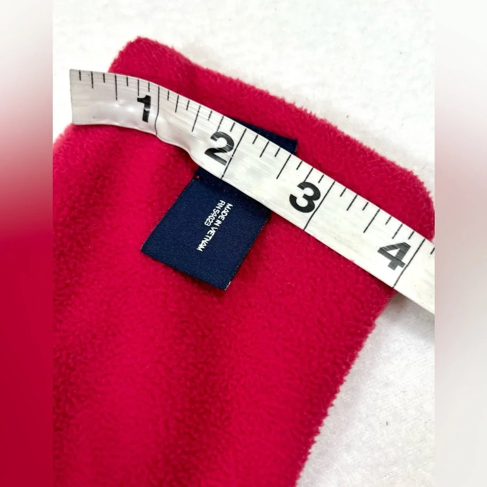 GAP KIDS Girls Valentine Hearts Fleece Winter Scarf Valentine’s‎ Day Embroidered